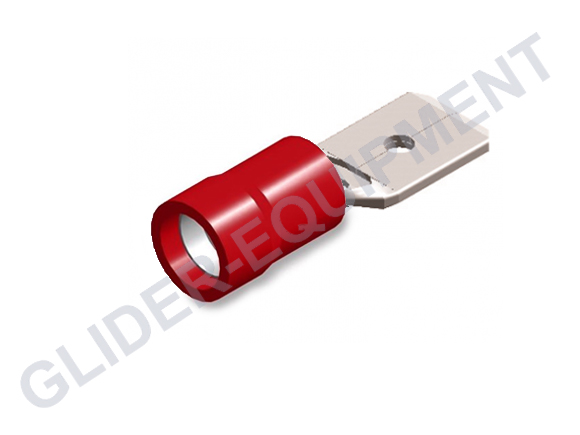 Tirex kabelschoen male 4.8mm / 0.5 - 1.5mm² rood [D08192]